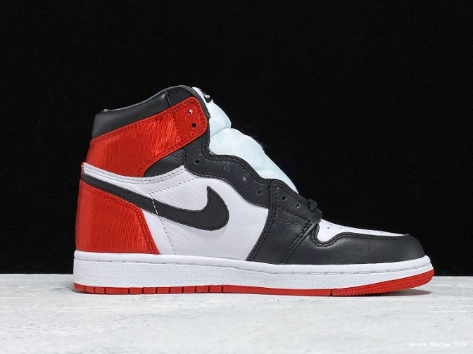 Jordan Air Black 1 CD0461-016 Satin Retro High Toe 0622